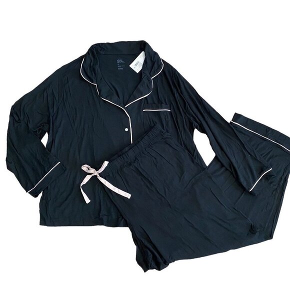 stars above Other - Stars Above Womens Black Long Sleeve Top and Pants Pajama Set Plus Size 3X